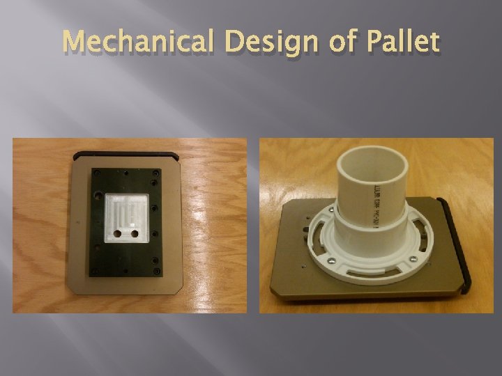 Mechanical Design of Pallet 