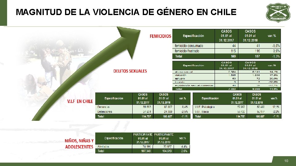 MAGNITUD DE LA VIOLENCIA DE GÉNERO EN CHILE 10 