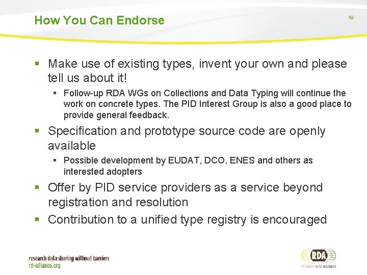 How You Can Endorse 19 § Make use of existing types, invent your own