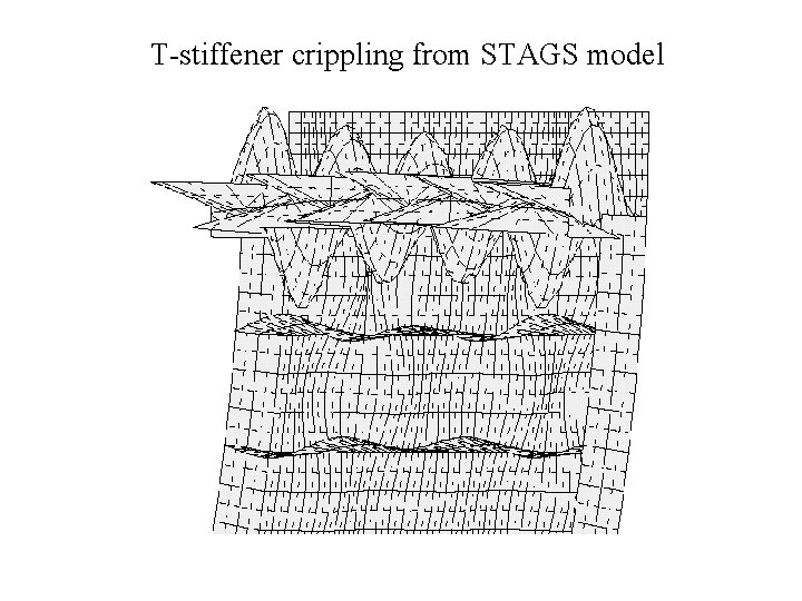 T-stiffener crippling from STAGS model 