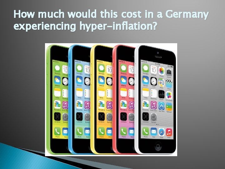 How much would this cost in a Germany experiencing hyper-inflation? 