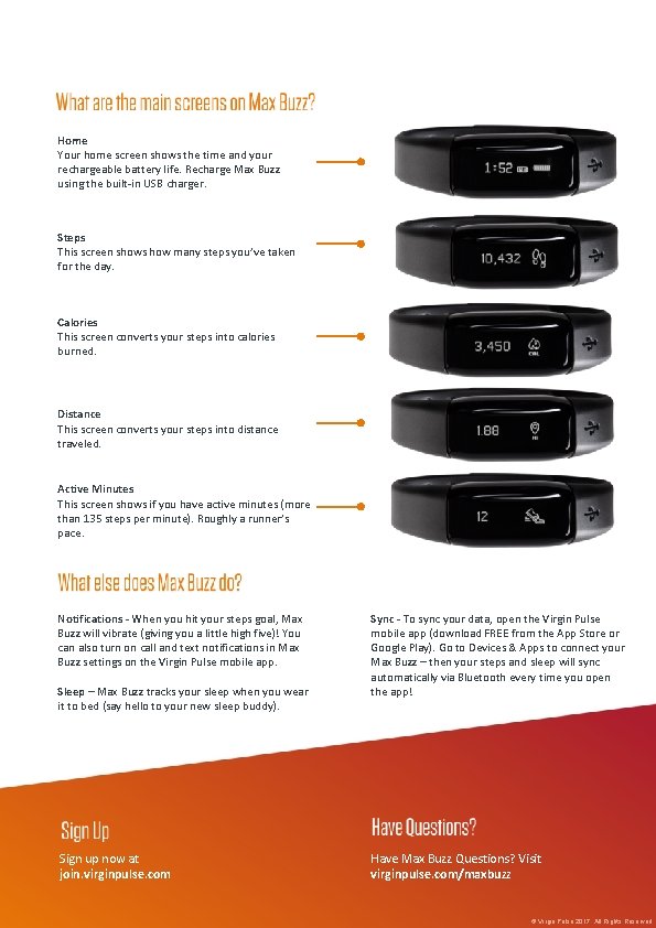 Home Your home screen shows the time and your rechargeable battery life. Recharge Max