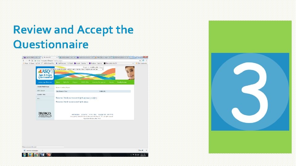 Review and Accept the Questionnaire 