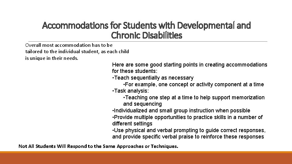 Teaching Students with Low Incidence Disabilities FOCUS ON