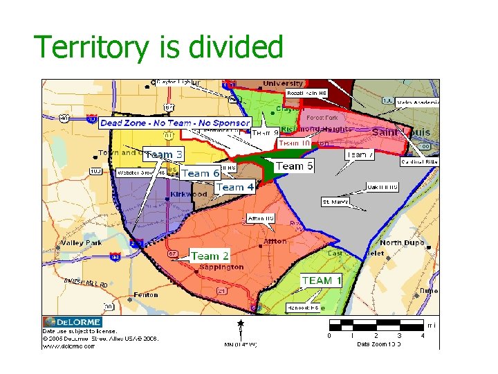 Territory is divided 