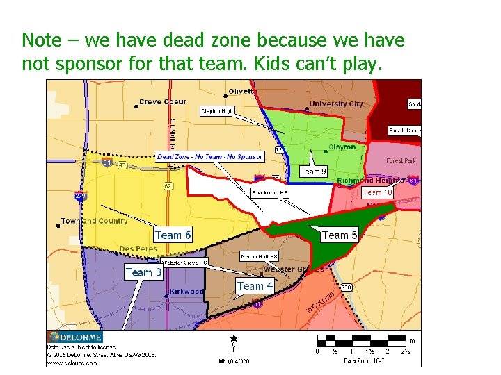 Note – we have dead zone because we have not sponsor for that team.