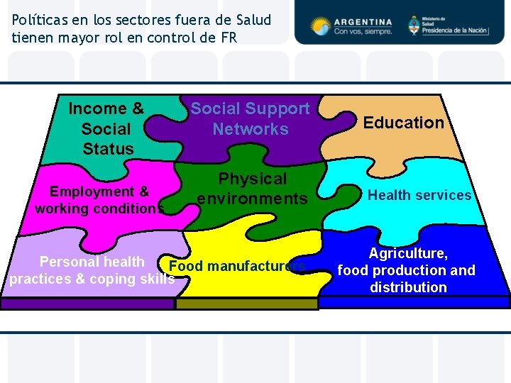 Políticas en los sectores fuera de Salud tienen mayor rol en control de FR