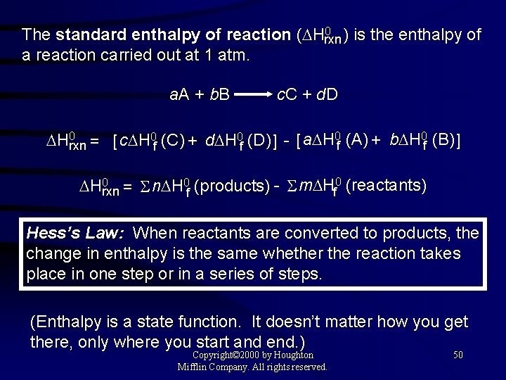 0 ) is the enthalpy of The standard enthalpy of reaction ( Hrxn a