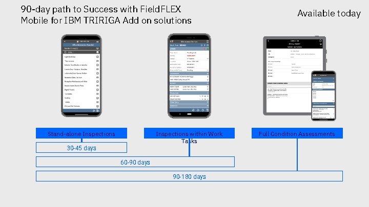 90 -day path to Success with Field. FLEX Mobile for IBM TRIRIGA Add on