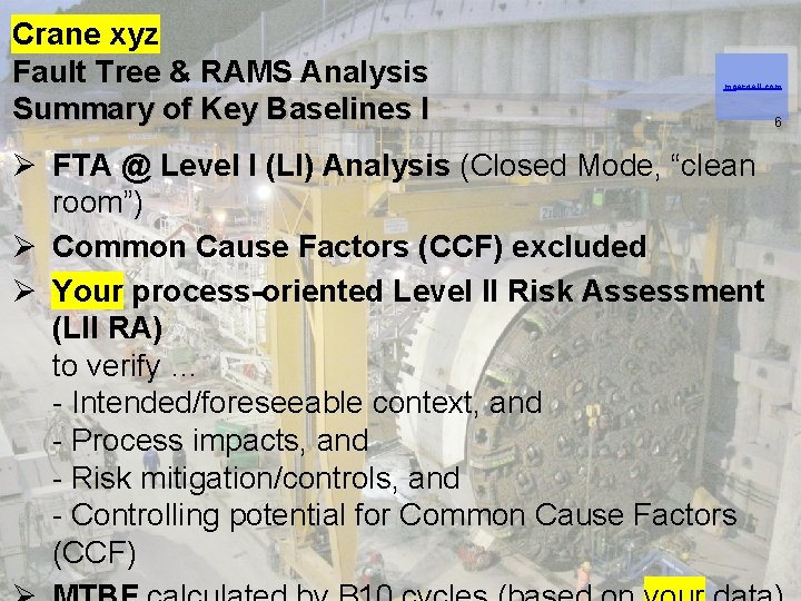 Crane xyz Fault Tree & RAMS Analysis Summary of Key Baselines I moergeli. com