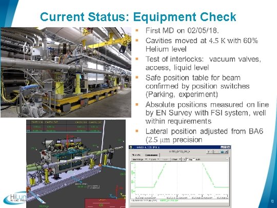 Current Status: Equipment Check logo area 8 