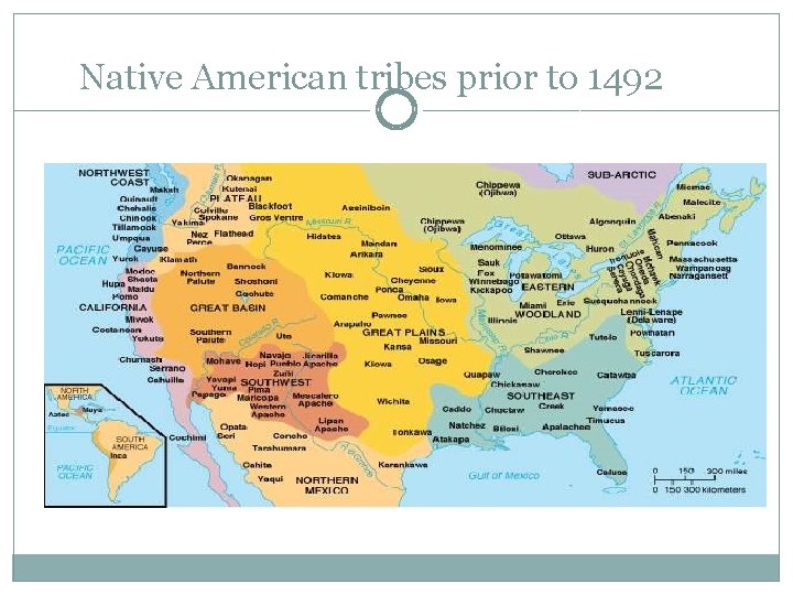 Native American tribes prior to 1492 