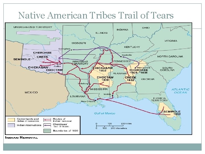 Native American Tribes Trail of Tears 