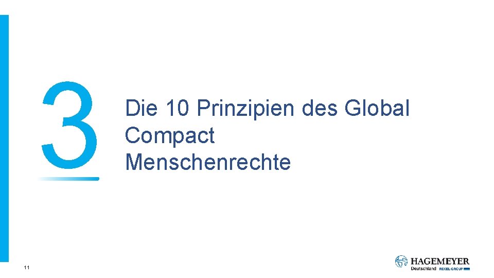 3 11 Die 10 Prinzipien des Global Compact Menschenrechte 