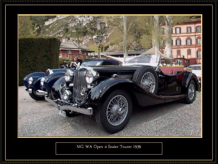 MG WA Open 4 Seater Tourer 1939 