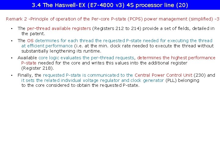 3. 4 The Haswell-EX (E 7 -4800 v 3) 4 S processor line (20)