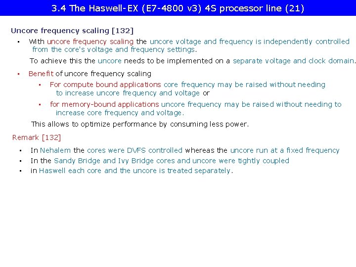 3. 4 The Haswell-EX (E 7 -4800 v 3) 4 S processor line (21)