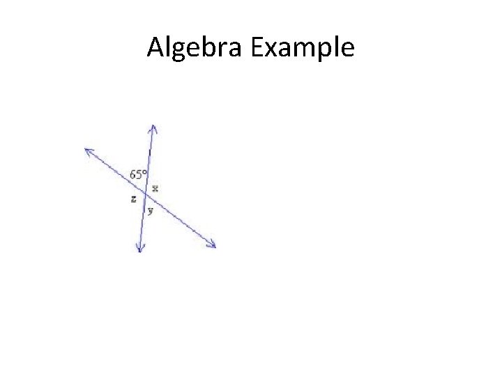 Algebra Example 