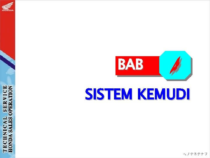 BAB SISTEM KEMUDI 