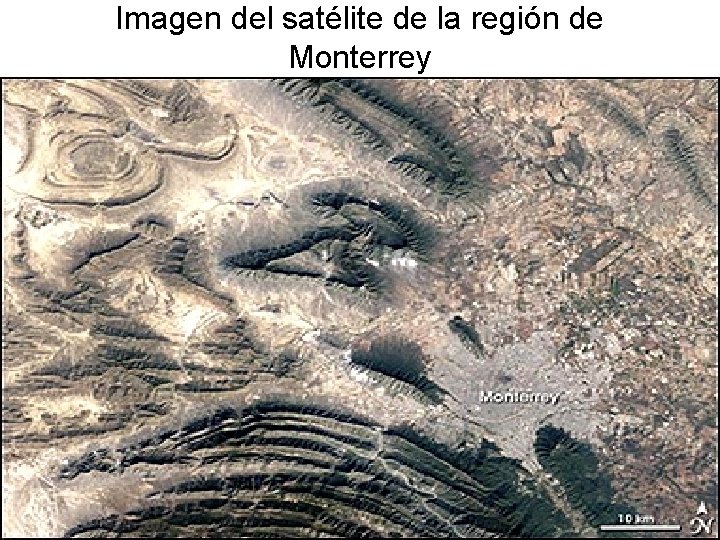 Imagen del satélite de la región de Monterrey 