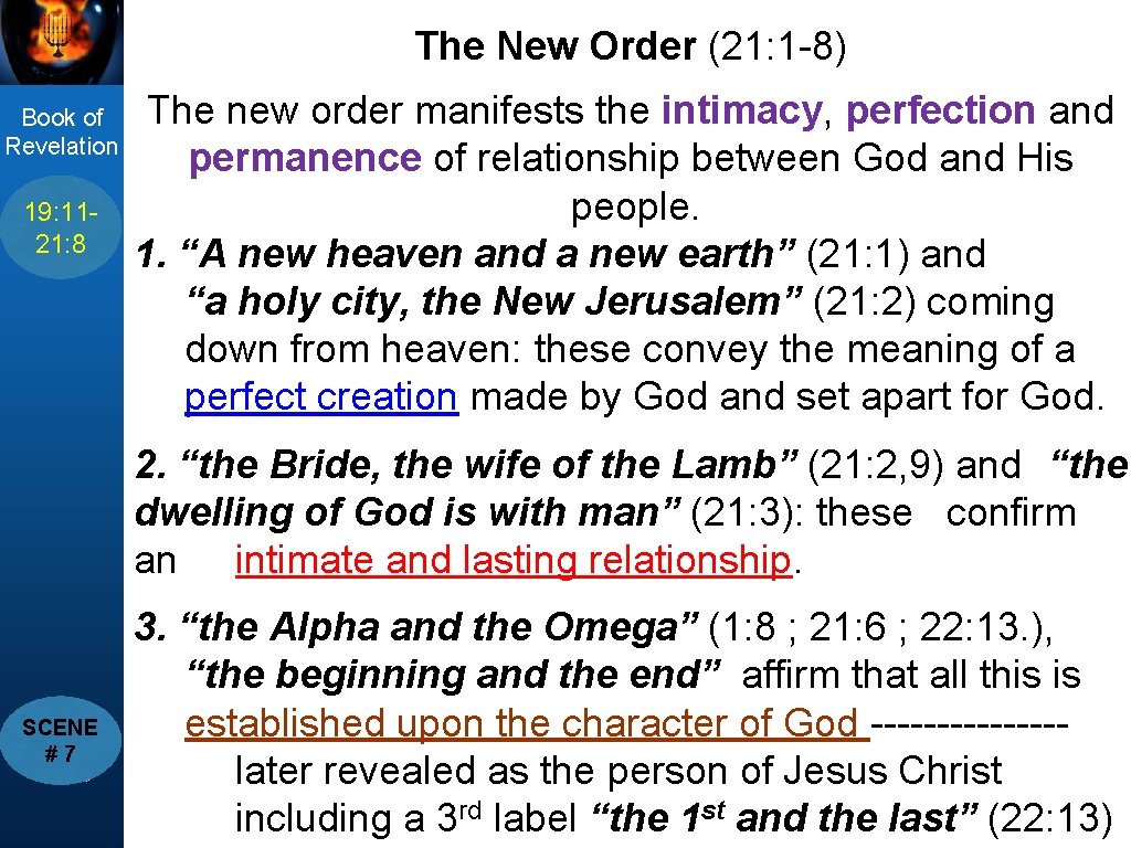 title The New Order (21: 1 -8) Book of Revelation 19: 11 Passage 21: