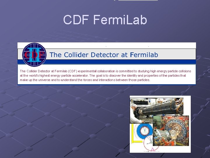 CDF Fermi. Lab 