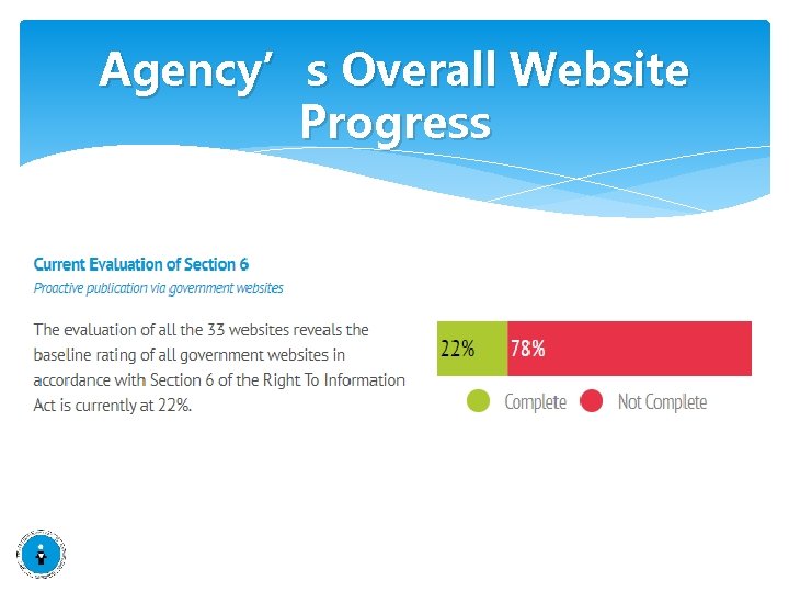 Agency’s Overall Website Progress 