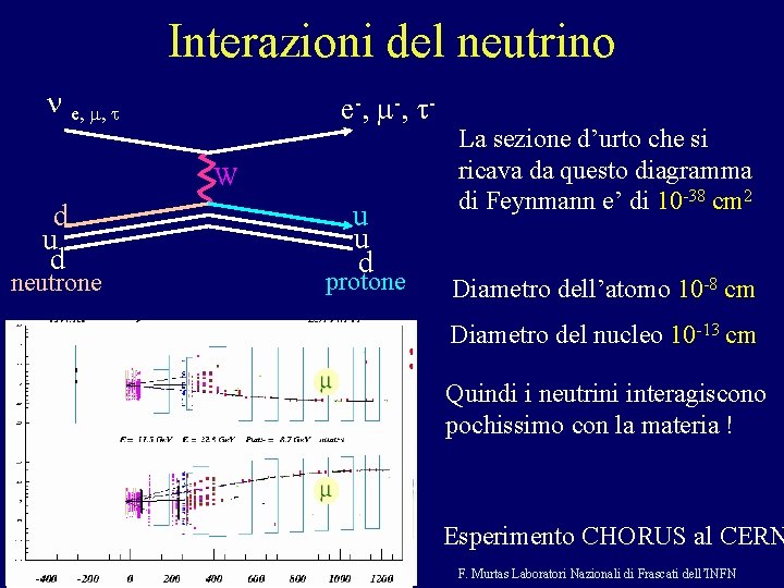 Interazioni del neutrino n e, m, t e -, m -, t W d