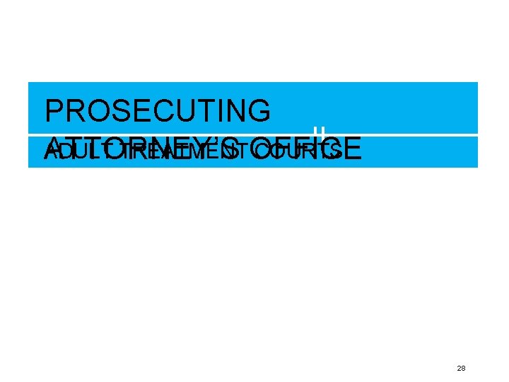 PROSECUTING ADULT TREATMENTOFFICE COURTS ATTORNEY’S 28 