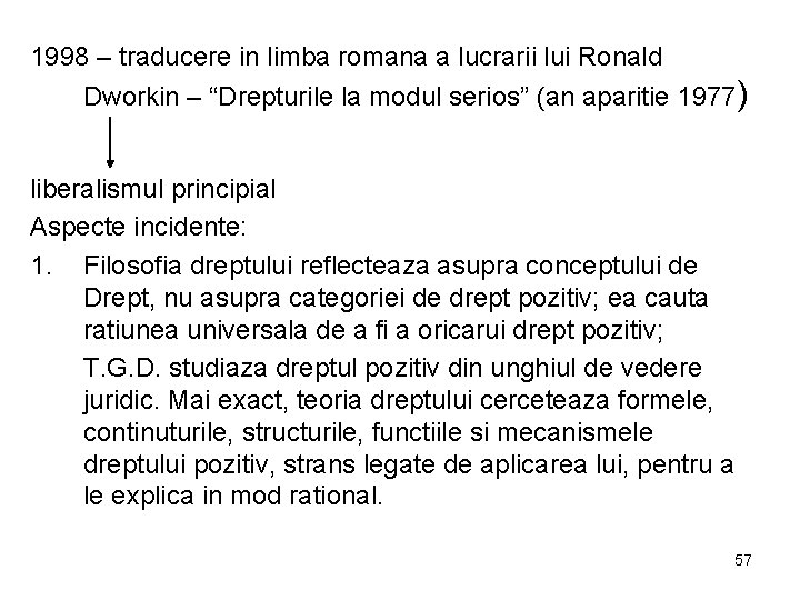 1998 – traducere in limba romana a lucrarii lui Ronald Dworkin – “Drepturile la