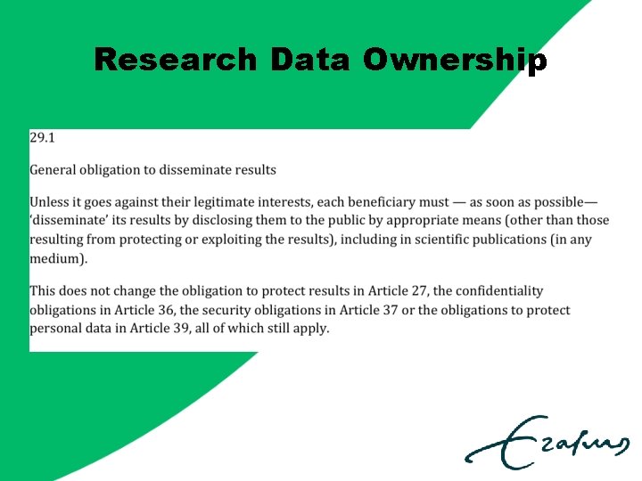 Research Data Ownership 