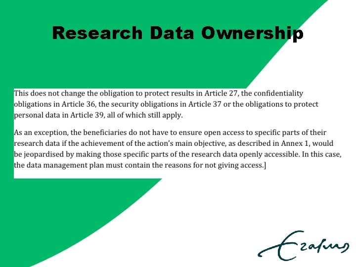 Research Data Ownership 