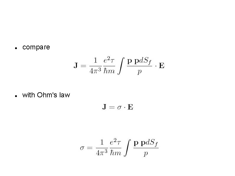  compare with Ohm's law 