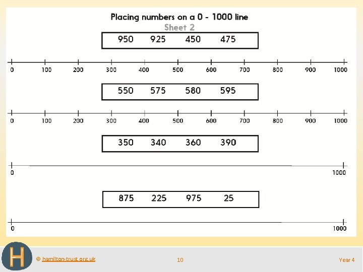 © hamilton-trust. org. uk 10 Year 4 