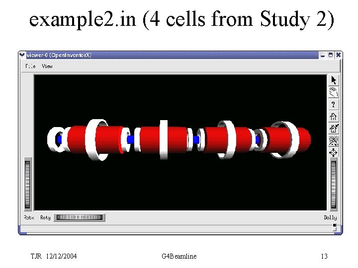 example 2. in (4 cells from Study 2) TJR 12/12/2004 G 4 Beamline 13