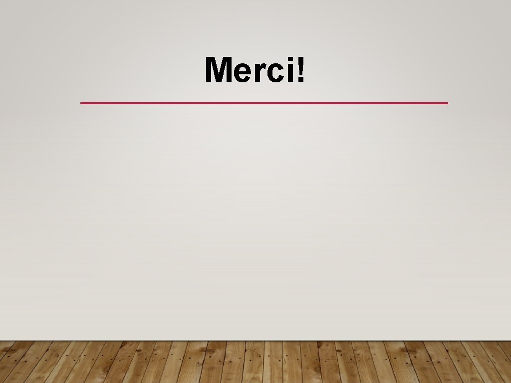 Merci! 