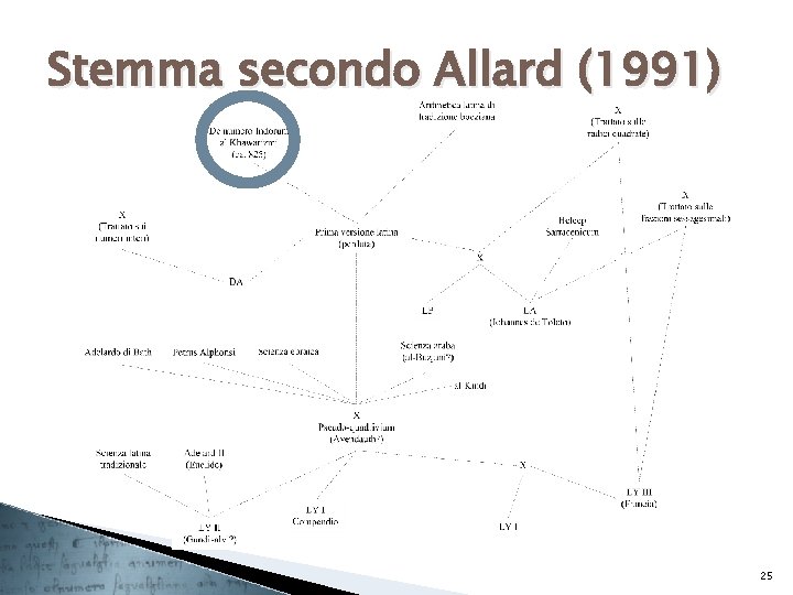 Stemma secondo Allard (1991) 25 