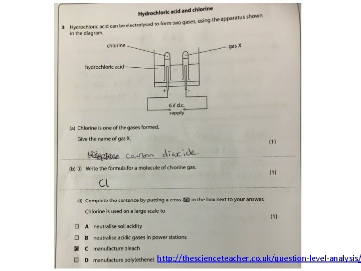 http: //thescienceteacher. co. uk/question-level-analysis/ 