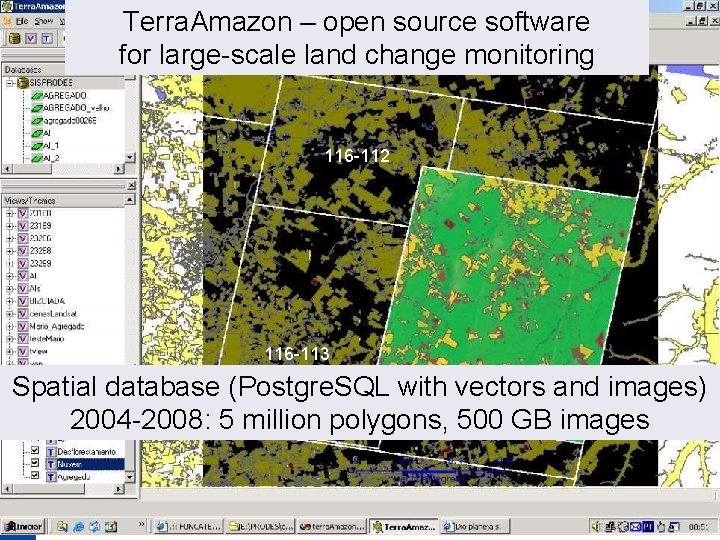 Terra. Amazon – open source software for large-scale land change monitoring 116 -112 116