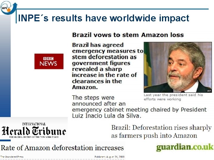 INPE´s results have worldwide impact 