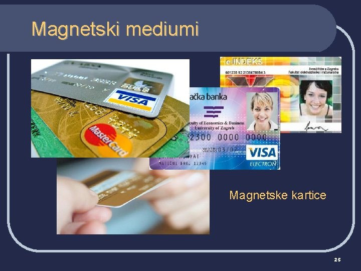 Magnetski mediumi Magnetske kartice 25 