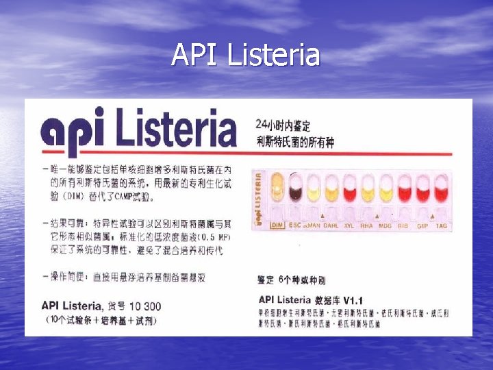 API Listeria 