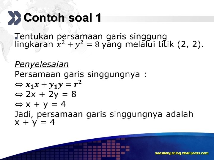 Contoh soal 1 § soesilongeblog. wordpress. com 