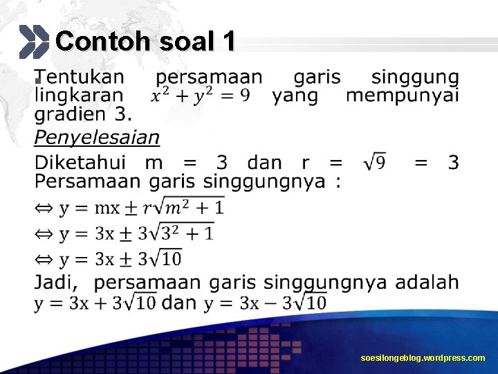 Contoh soal 1 § soesilongeblog. wordpress. com 