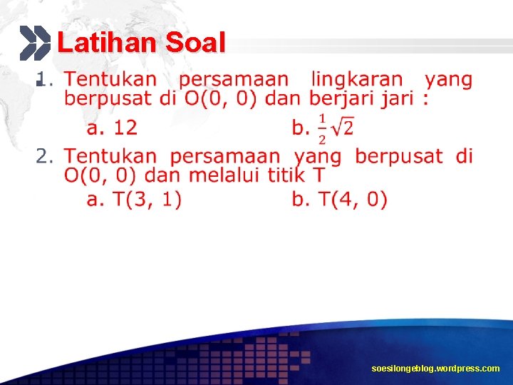 Latihan Soal § soesilongeblog. wordpress. com 