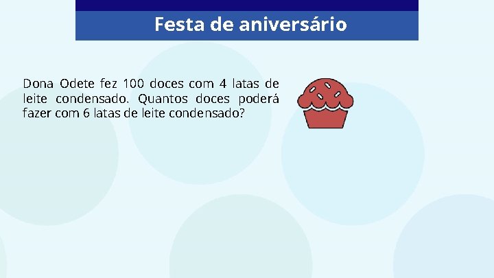 Festa de aniversário Dona Odete fez 100 doces com 4 latas de leite condensado.
