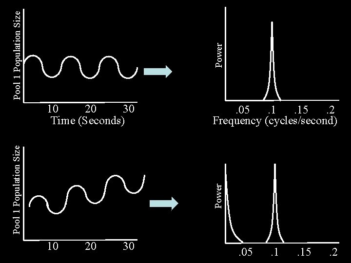 Power Pool 1 Population Size . 05. 1. 15. 2 Frequency (cycles/second) Power Pool
