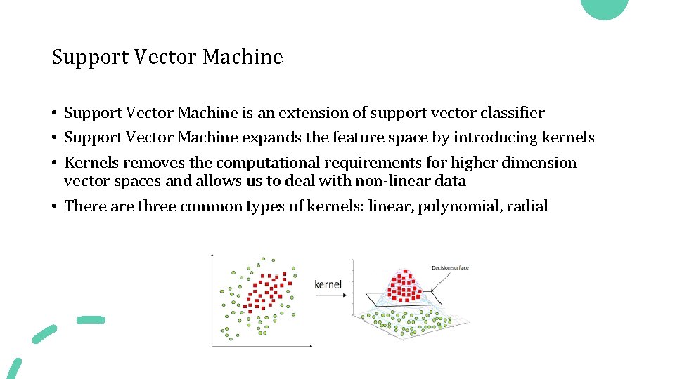 Support Vector Machine • Support Vector Machine is an extension of support vector classifier