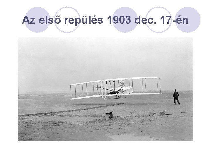 Az első repülés 1903 dec. 17 -én 
