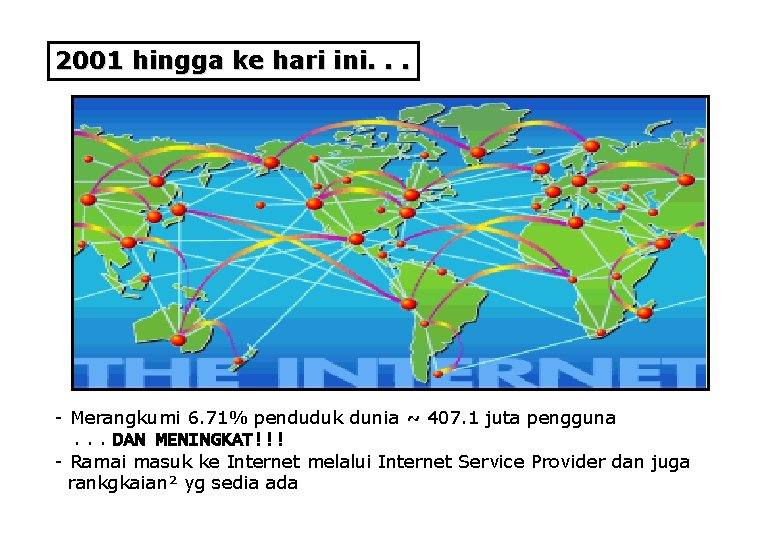 2001 hingga ke hari ini. . . - Merangkumi 6. 71% penduduk dunia ~